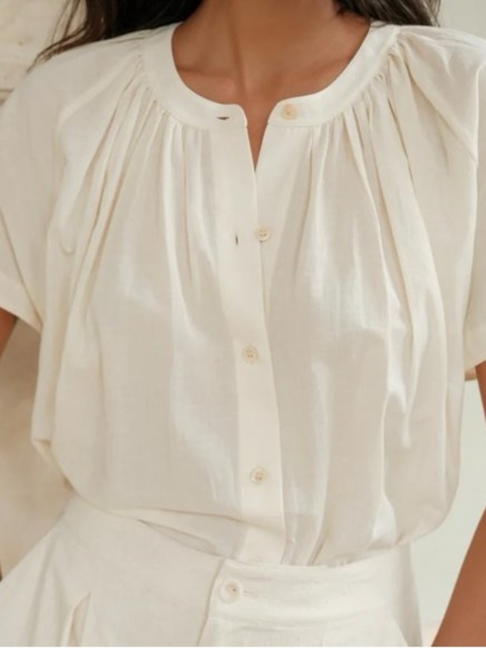 Jenni Kayne ivory willow blouse XS